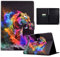 XFDSFDL® Protective Cover for Amazon Fire Max 11 (11 Inch) PU Leather Flip Case Colourful Tiger Pattern with Built Stand Holster Wallet Auto Wake/Sleep Device Shell 11