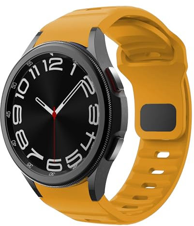 Cinturini per Cinturino Galaxy Watch 4/5/6/7 44mm 40mm/Watch 6 Classic 47mm 43mm/Watch 5 Pro 45mm/Watch 4 Classic 46mm 42mm/FE 40mm, Cinturino in Silicone Sport Senza Gap per Samsung Watch 7 6 5 4