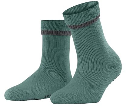 FALKE Damen Cuddle Pads W HP Baumwolle Wolle Rutschhemmende Noppen 1 Paar Stoppersocken, Grün (Fjord 7475), 39-42