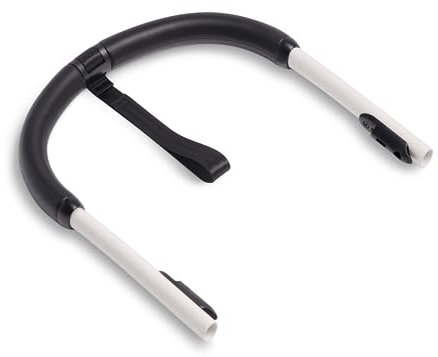 Guidon Stokke YOYO, blanc - revêtement en similicuir ultra-résistant - comprend une dragonne de 21,5 cm, des vis et un outil de montage