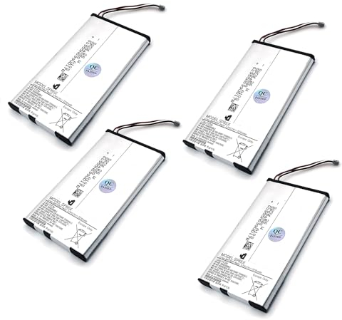 PSV1000 Wiederaufladbarer Li-Ionen-Akku SP65X Ersatz, für Sony Playstation PS Vita PSV 1000 PCH-1100 JP 3G Edition Spielkonsole, 3,7 V 2210 mAh Lithium-Batterien, 4 Stück Original