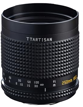 TTArtisan Obiettivo 250 mm F5.6 Reflex (ciambella Bokeh) corpo in metallo compatibile con attacco M42 - Nero