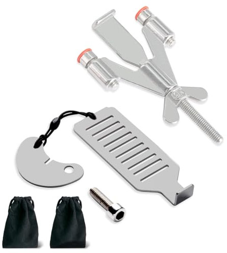 MEGAVOW 4 Piezas Cerradura de Puerta de Viaje Portátil, Cerradura de Privacidad de Seguridad, con 2 Bolsa de Almacenaje, sin Perforaciones, Puerta de Seguridad Dispositivo, para el Hogar, Hotel