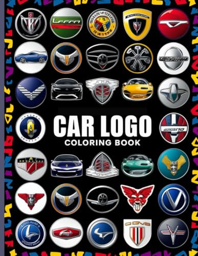 Car logo coloring book: 36 fun pages to color for kids and adults I I Perfect gift for car lovers I Realx and educate about cars around the world