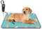 GOLOPET Pet Heating Pad 22x18 in Cat Heating Pads, Waterproof Smart Thermostat Switch, Adjustable Heated Cat Bed with Wire Rope Wires - Blue