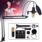 AKALNNB Condenser Microphone Bundle, BM-800 Streaming kit,Microphones, for podcasting with Live Sound Card, Adjustable Mic Suspension Scissor Arm