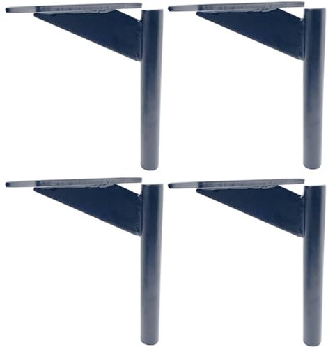 Set of 4 Black Wrought Iron Furniture Legs for Bathroom Cabinets Coffee Tables and TV Stands Sturdy and Stylish Replacement Legs for Increased Loadbearing Support