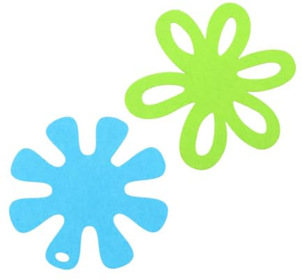 TOPBATHY 6pezzi Protezioni Per Pentole in Feltro Resistenti Al Calore Tappetini Per Cucina Per Pentole Vetro Teglie Ciotole Sottopentola Per Proteggere Superfici Verde Azzurro