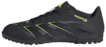 adidas Unisex Predator Club Turf Football Boots, core Black/Carbon/Lucid Lemon, 9 UK