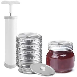 Daily Treasures 4Pack Vacuum Sealed Overnight Oats Jar & Manual Air Pump,Breakfast Jars with Lids and Spoons,Cereal & Milk On The Go Glass Breakfast Containers for Work,Cereal Cup,Longer Storage Time