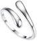 GUTERTOP Ring Silber 925 Damen, Offen Silberring Damen 925 Silber, Einfacher Daumenring Damen für Damen Schmuck