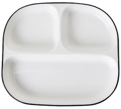 DouYuan Divided Plates Ceramic, Portion Control Plates for Adults Porcelain, Compartment Dinner Plates for Dessert Salad Steak Sushi Spaghetti