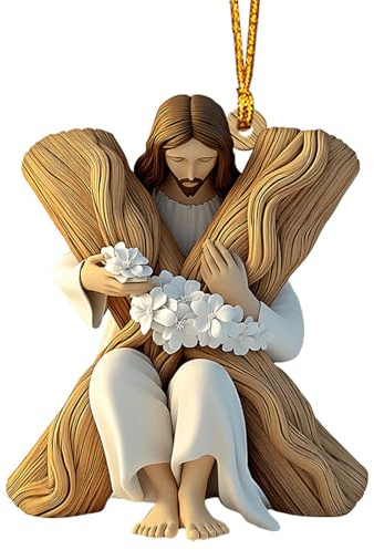 usefulbeauty Weihnachtsornamente mit Jesus Buchstabe Jesus Hängende Ornamente mit Jesus Alphabet Ornamente Christbaumschmuck Jesus Christbaumschmuck Christbaumschmuck Jesus Christbaumschmuck