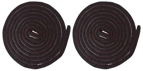 DOITOOL 3 Sätze Schutzpolster Erdungsmatte Floor Cushion Fußbodenschoner Anti Slip Mat Selbstklebende Filzstreifen Schieberegler Stuhlbodenschutz Hocker Füße Pad Gefühlt Brown 2 Stück * 3