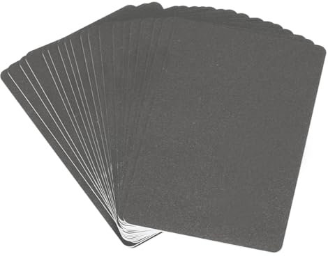 PATIKIL Leere PVC-Karten, 20er-Pack Inkjet-Plastik-ID-Karte CR80 30 MIL Weiße bedruckbare Visitenkarten, wasserdichter beidseitiger Druck für Foto-ID-Badge Inkjet-Drucker Matt, Braun