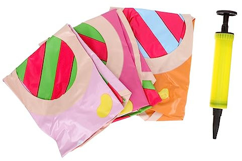 SUPVOX Lecca Lecca Gonfiabili A Forma di Ciambella con Pompa Articoli per Feste di Compleanno Giocattoli da Piscina