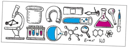 ifundom Large Science Wall Stickers for Teens Physics Chemistry Biology Subject Kit Classroom Decor Educational