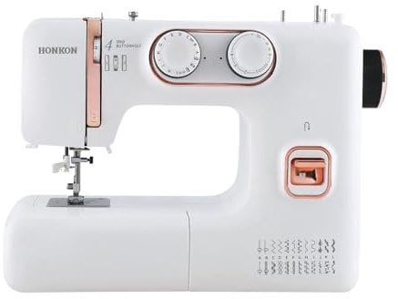 Nähmaschine - 24 Arten von Stichen, Freiarm, Automatischer Faden-Einfädler, Automatisches Knopfloch, Automatisches Spulen, Verstellbarer Fadenhalter