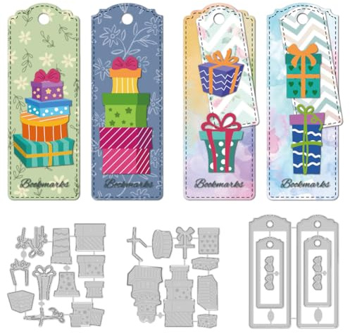 DELORIGIN Geschenkboxen Lesezeichen Stanzformen Kartenherstellung Stanzschablone Scrapbooking Prägevorlage Stanzformen Für Grußkarten Bastelalben