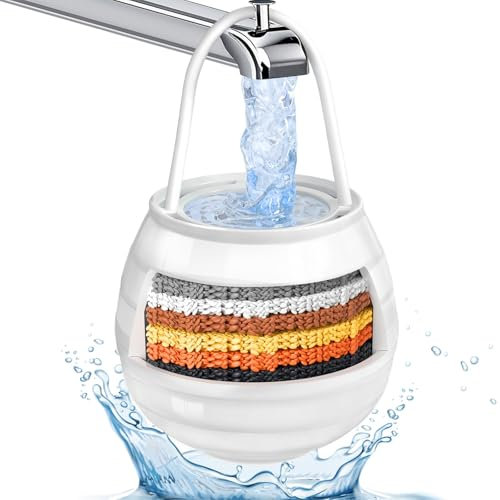 Bath Filter for Tub Faucet, 10-Stage Bathtub Water Filter, Removes Chlorine and Contaminants, Makes Skin & Hair Softer, Smoother - 5000 Gallons of Filtration, BPA Free