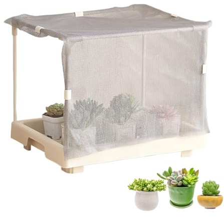 Mini-Gewächshaus – Unterstand für kleine Pflanzen, kompaktes Gartengewächshaus, tragbar, wetterfest, für Samen, Pflanzen, , Balkon, Terrasse