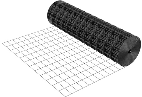 VEVOR Hardware Cloth 36 in x 25 ft, 2 x 3 in Mesh 16 Gauge Galvanized Wire Mesh Roll, Weather-Resistant Vinyl Coated Chicken Wire Fencing, Heavy Duty Welded Garden Plant Fencing for Rabbit Cage Snake