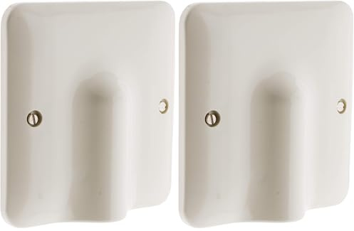 Zenitech Plaque Sortie de câble Diwone 100x100mm (Lot de 2)
