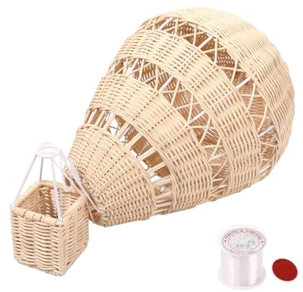 NIZEAMI Handgewebte Rattan Heiß Luft Ballon Kinderzimmer Wand Dekoration BöHmische Kinder Dekoration Foto Requisiten