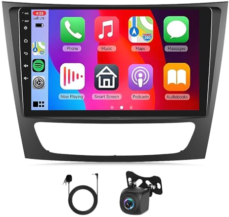 8-Kern 6+128G Android 15 Autoradio für Mercedes E Klasse W211 CLS Klasse W219 2005 2006 2007 2008, 9 Zoll 5G WiFi Bluetooth Radio DAB+ mit Wireless Carplay GPS Navi WiFi Android Auto FM RDS EQ
