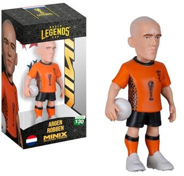 MINIX - Football Legends - Weltmeisterschaft der Legenden #130 - Niederlande - Robben - Sammelfigur 12 cm