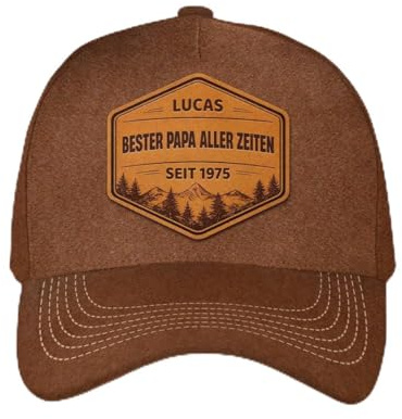 Geschenke Mall Personalisiert Cap - Bester Papa Aller Zeiten - Personalisierte Kappe, Vater Sohn Cap, Geschenke Papa