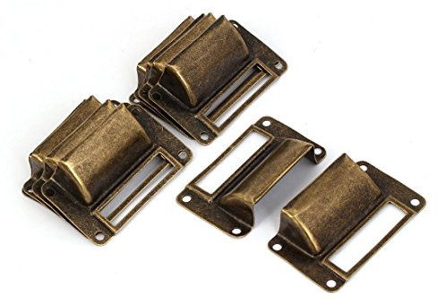 10 Stück Bronze Muschelgriff Schubladengriff Türgriff Etikettenrahmen Schrankgriff