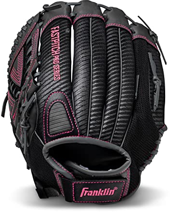 Franklin Sports Fastpitch Softball Glove 22440L Fast Pitch Pro-Guantes de softbol, Color Rosa, Unisex, 13