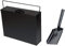 Inglenook Black Ash Carrier Galvanised Metal Hot Tidy Box Container Fireplace Pan Bucket Bin Ash Storage Box wih Free Shovel
