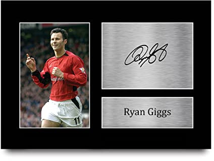 HWC Trading Ryan Giggs A4 Ungerahmt Signiert Gedruckt Autogramme Bild Druck-Fotoanzeige Geschenk Für Fußball Fans