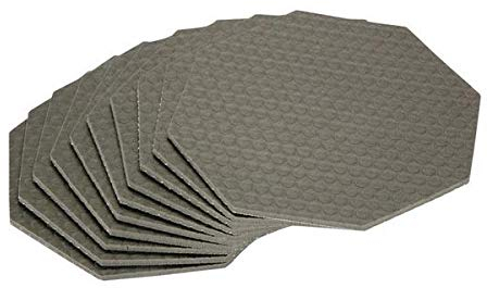 10 x Black-Cat Panther Antirutschmatte 8-Kant-Ladungssicherungs-Pad 15 x 15 cm auch für Wohnmobil und Camper Schränke