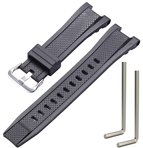 MCXGL Harz Ersatz Armband Kompatibel mit Casio Gshock GST-210 GST-W110 GST-W100 GST-S110 GST-S100 GST-B100 GST-S300 Uhrenarmband