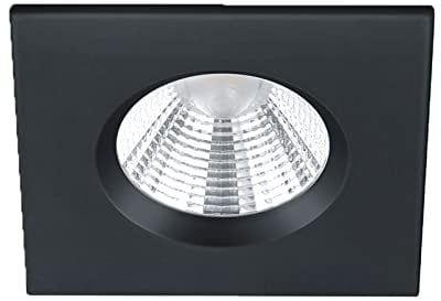 Trio Leuchten LED Einbauleuchten Zagros 650610132, Metall Schwarz matt, inkl. 1x 5,5 watts LED