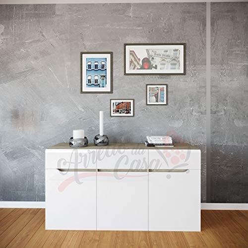 ARREDO DA CASA Madia Moderna Economica MI5 Bianca Lucida