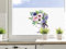 GRAZDesign Sichtschutzfolie Küche, Fensterfolie Blickdicht, Küchenfenster Blumen / 100x57cm