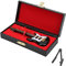Tomotato Miniatur Gitarren Modell, 12x4x1.5cm Holz E-Gitarre Ornamente mit Ständer und Display Aufbewahrungsbox für Musikinstrument Sammlung Puppenhaus Zubehör