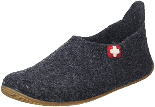 Living Kitzbühel - Schurwolle - Hausschuh (42 EU Anthrazit)