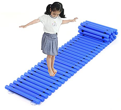 LCYDMJ Balance Boards Children's Agility Balance Training Equipment, Kindergarten Balance Trail, Indoor Outdoor Kids Agility Training Sports Equipment (Color : Blue)