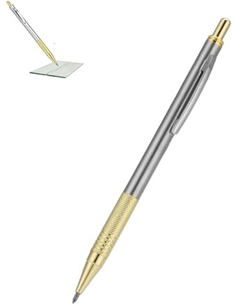 Coupe-verre en carbure, stylos marqueurs diamant métal 2 couleurs, outil pro pour verre épais et carrelage