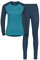 Odlo Damen Funktionsunterwäsche Set ACTIVE WARM ECO, blue wing teal - reef waters, S