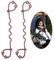 Cup Catcher, Spielzeug Sicherheitsgurte Trinkbecher Halteriemen für Kinderwagen Hochstuhl Autositz, aus Lebensmittelqualität Silikon, 100% BPA-frei, 2er-Pack (Power Rose x 2)