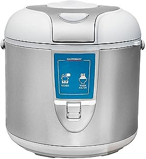 Gastroback Design Rice Cooker Pro, 5L, 700W, Non- Sticking Coating, Automatic Switch – Off, Non – Sticking Coating – 62518, Silver