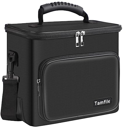 Tamfile Feuerfeste Lipo-Batterietasche, wärmeisoliert, mit Taschen und Schultergurt für sichere Aufbewahrung, Transport und Aufladen