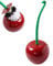 Obelunrp Cherry Toilet Brush Set, Cherry Shaped Toilet Brush with Holder Bowl, Strong Bristles Bathroom Cleaning Brushes for Bathroom Toilet Cleaning & Decoration