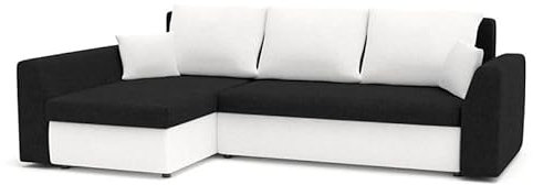 Ecksofa Paul II mit Schlaffunktion! MIKRO Best ECKSOFA! Eckcouch mit Bettkasten! Best! Wohnzimmer möbel mit schlaffunktion. Polstermöbel, bequem schlafcouch. (MIKRO 15 + MIKRO 31)